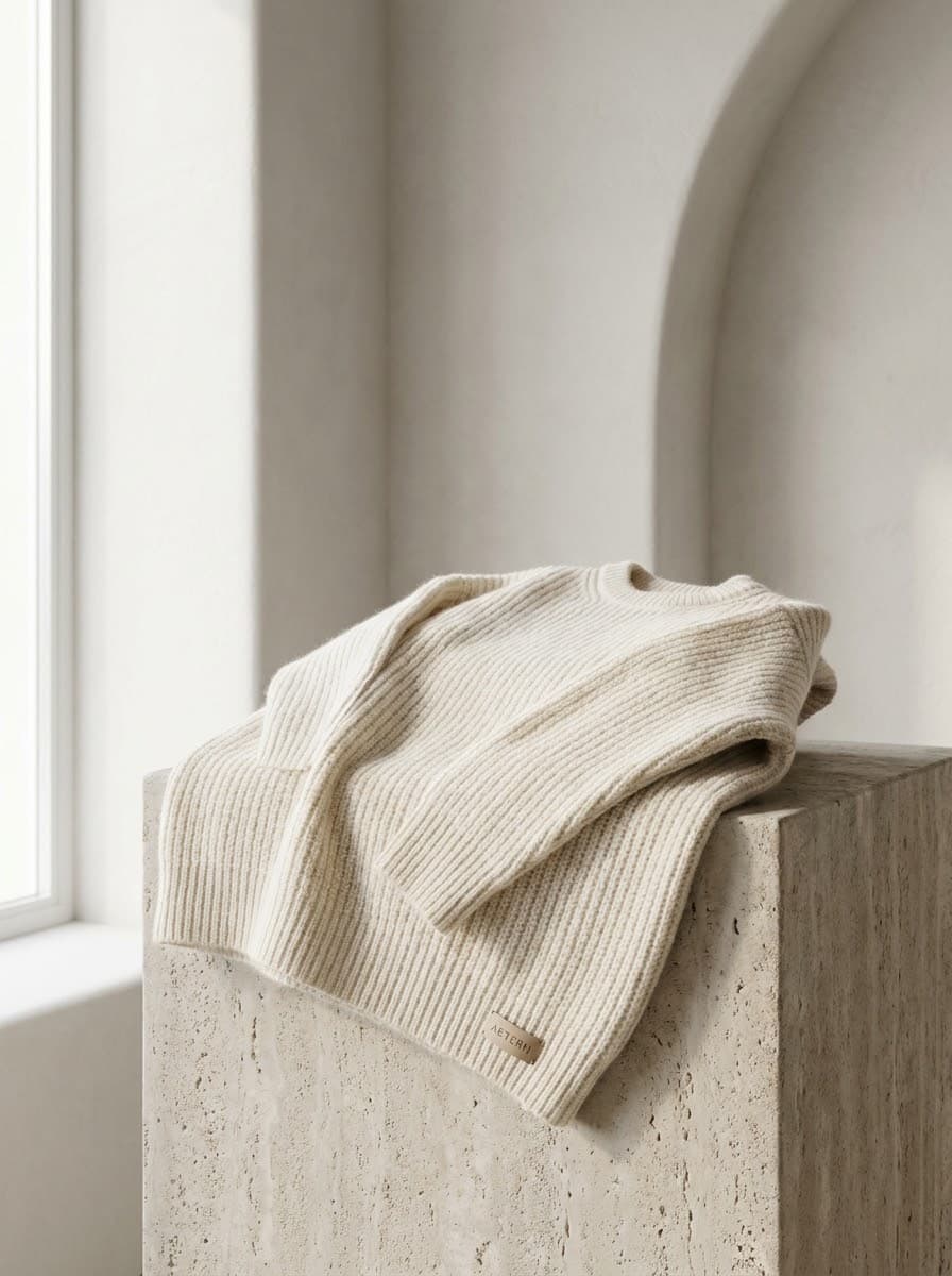 Oversized Ribbed Cashmere Sweater